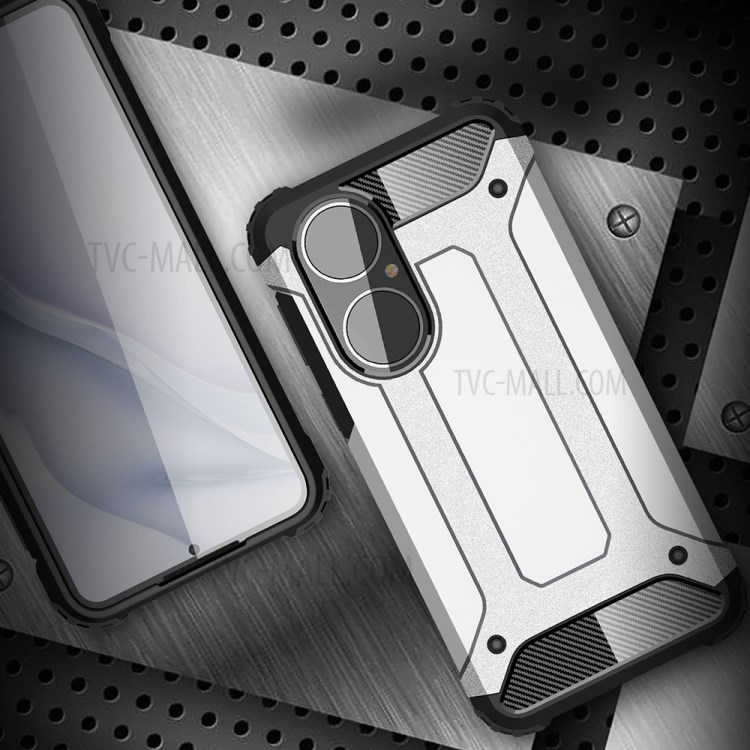Armor Guard Plastic + TPU Combo Hybrid Protection Cover for Huawei P50 - Black-7