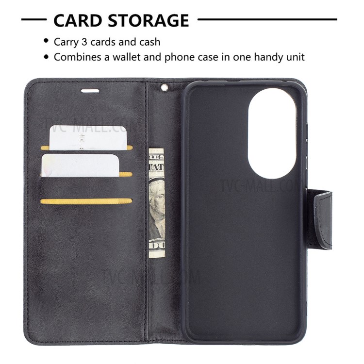 Leather Stand Case with Card Slots for Huawei P50 - Black-5