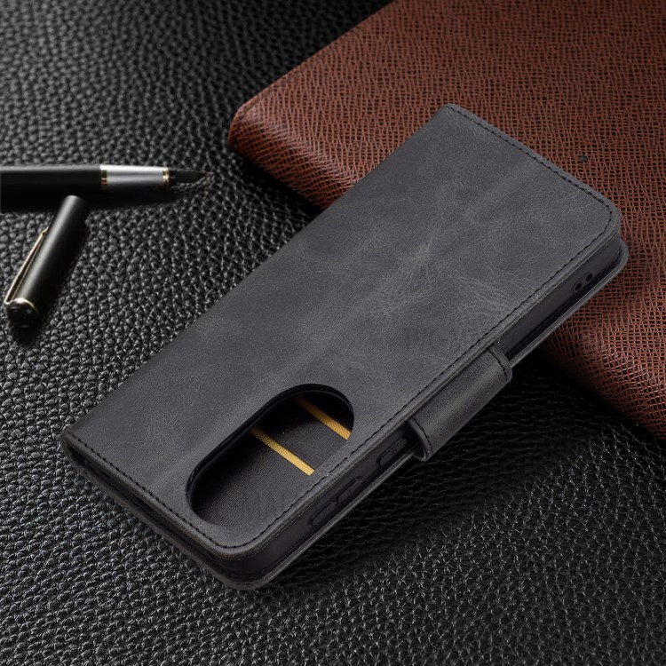 Leather Stand Case with Card Slots for Huawei P50 - Black-7