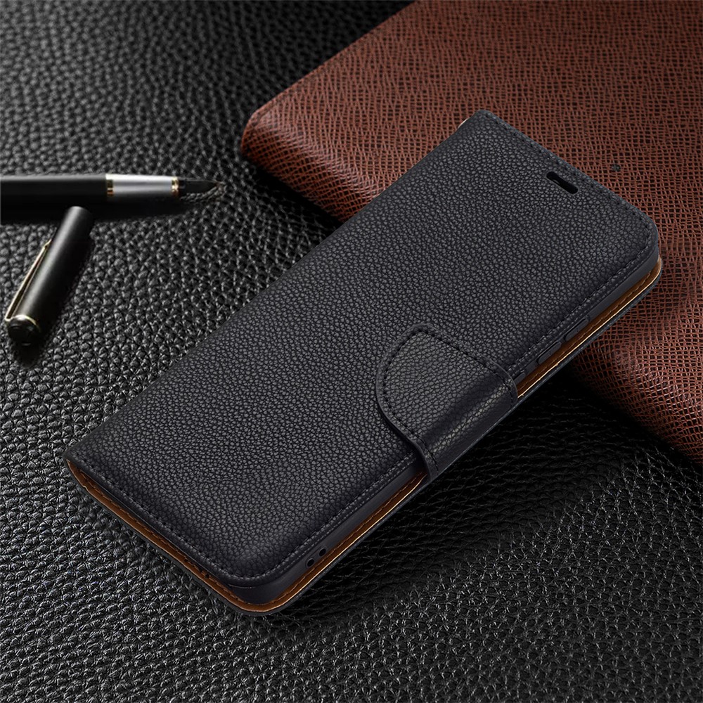 Litchi Surface with Wallet Leather Stand Case for Huawei P50 Pro - Black-6