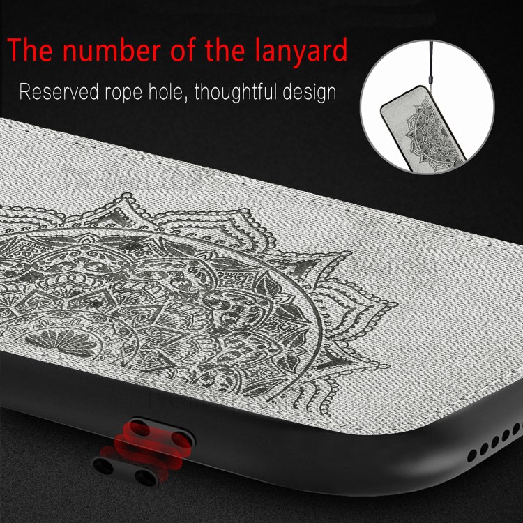 Boîte De Téléphonie PC + TPU Revêtue En Cuir De Fleur Mandala Mandala Pour Huawei P Smart 2021 / Huawei Y7a - Noir-8