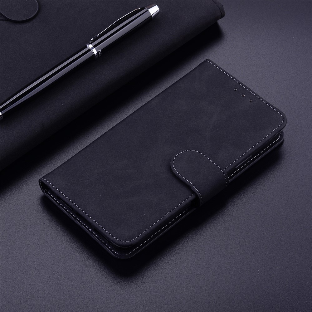 Wallet Stand Design Full Protection Folio Flip Leather Phone Case for Huawei P50 Pro - Black-2