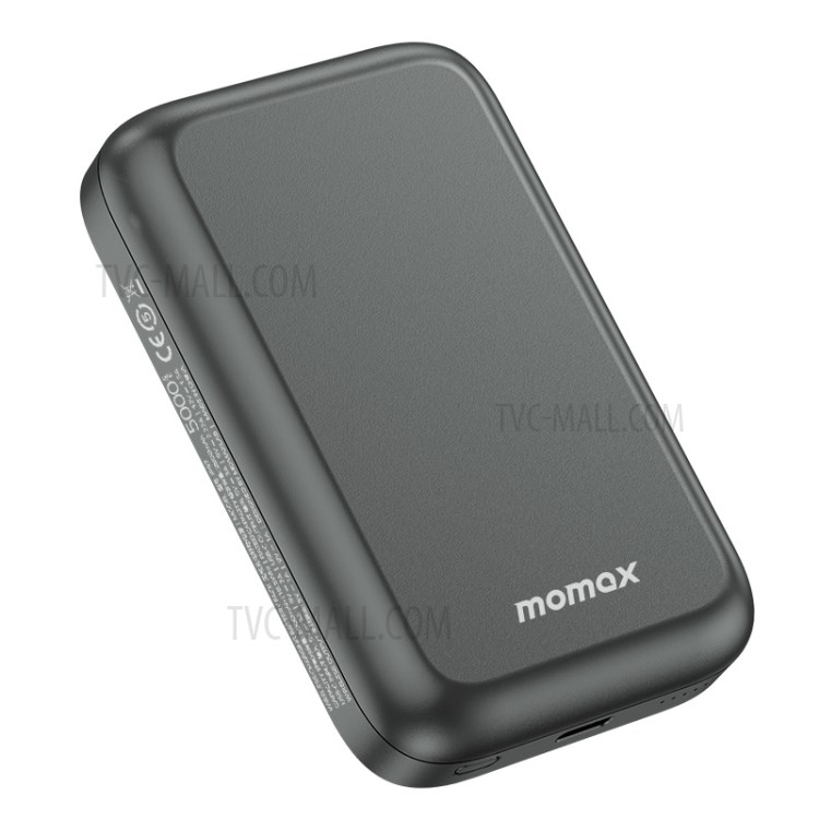 MOMAX IP97 Q.MAG Power 5000mAh Magnetic Wireless Power Bank Mobile Phone Charger for iPhone Samsung - Dark Grey-3