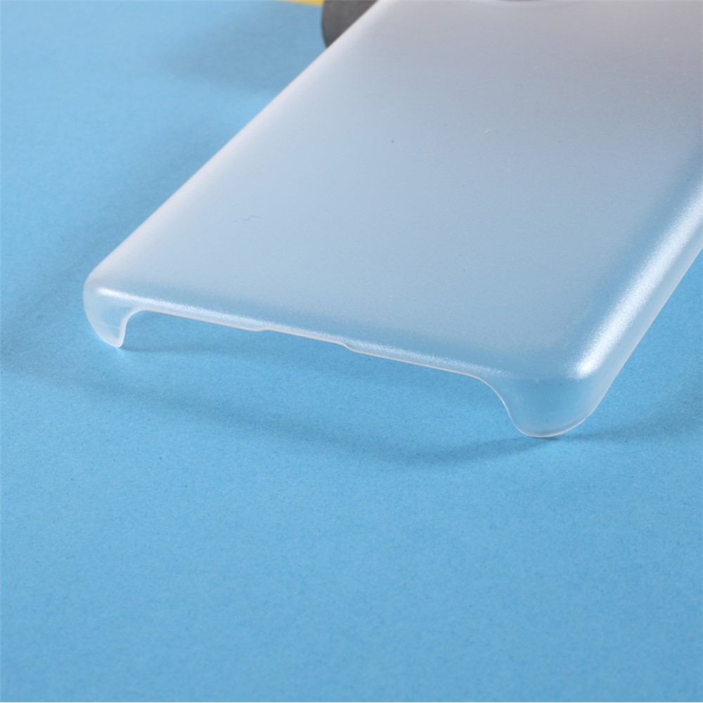 Rubberized Coating Skin PC Hard Shell Case for Huawei P50 Pro Mobile Phone Cover - Transparent-4