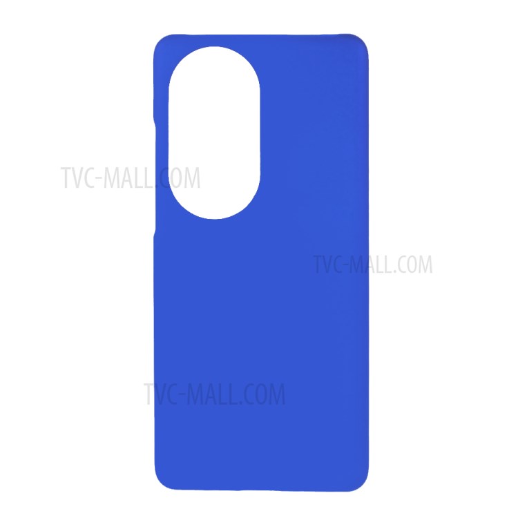 Rubberized Coating Skin PC Hard Shell Case for Huawei P50 Pro Mobile Phone Cover - Blue-1