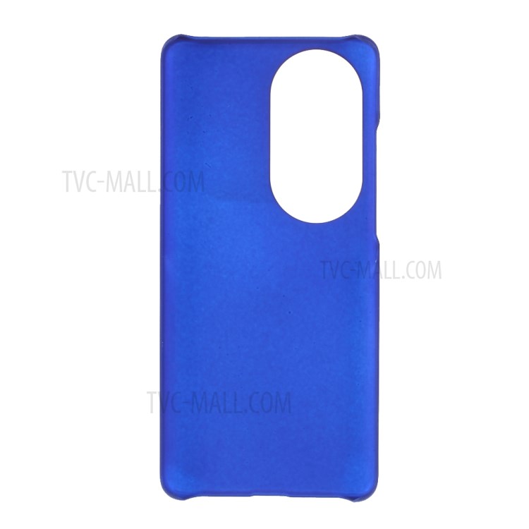 Rubberized Coating Skin PC Hard Shell Case for Huawei P50 Pro Mobile Phone Cover - Blue-3
