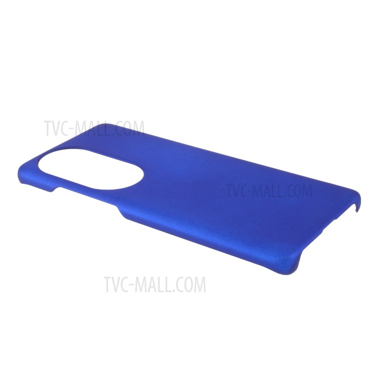 Rubberized Coating Skin PC Hard Shell Case for Huawei P50 Pro Mobile Phone Cover - Blue-4