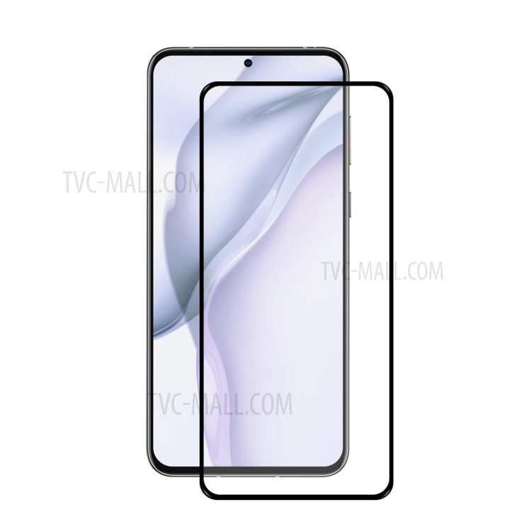 ENKAY Thickening Four Corners Clear TPU Cover Case + Full Glue 0.26mm 9H 2.5D Tempered Glass Full Screen Covering Film for Huawei P50-7
