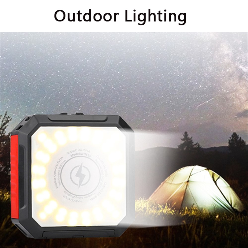 10000mAh Tragbare Solar Power Bank Telefon Ladegerät Externe Batterieleistung Mit LED -licht-5