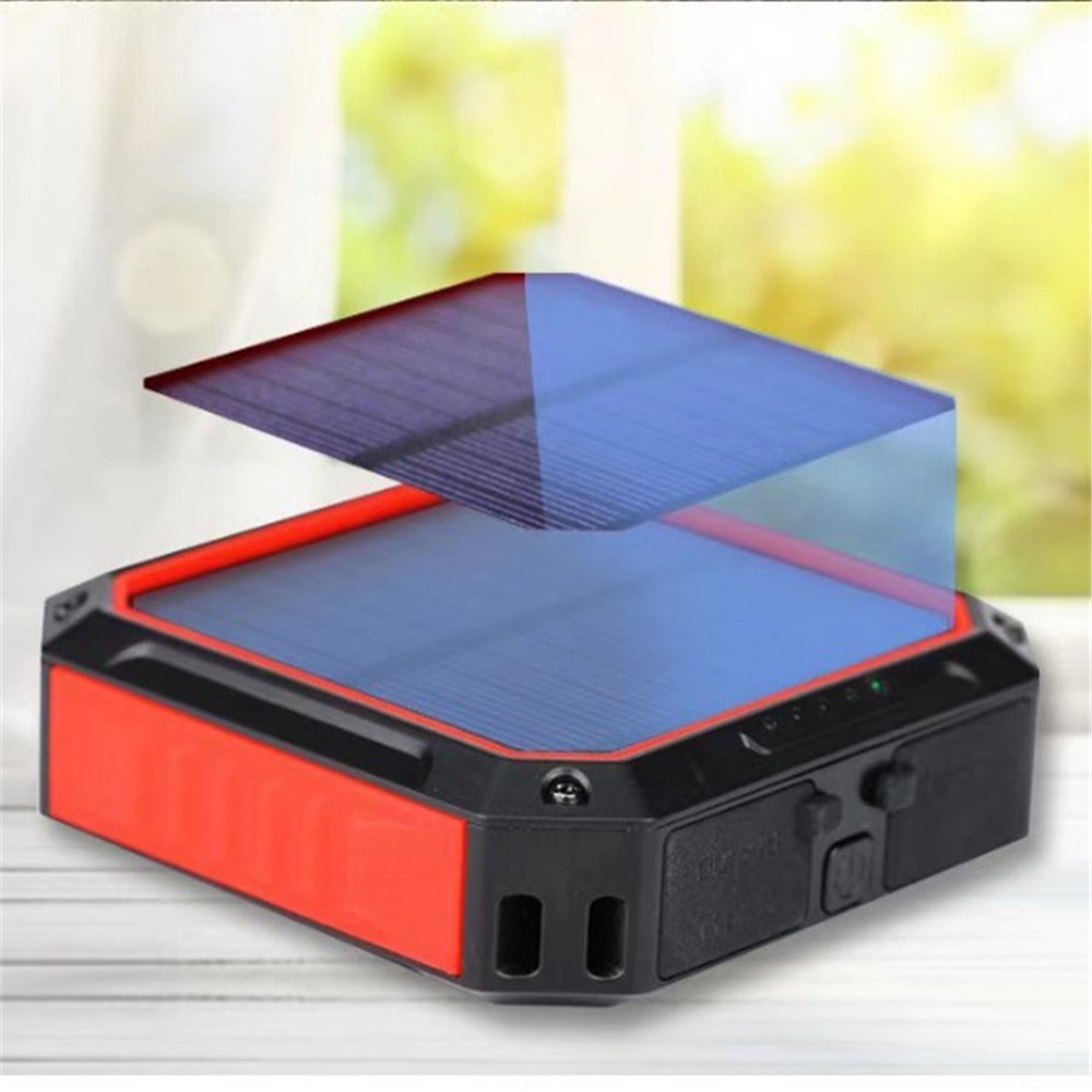 10000mAh Tragbare Solar Power Bank Telefon Ladegerät Externe Batterieleistung Mit LED -licht-6