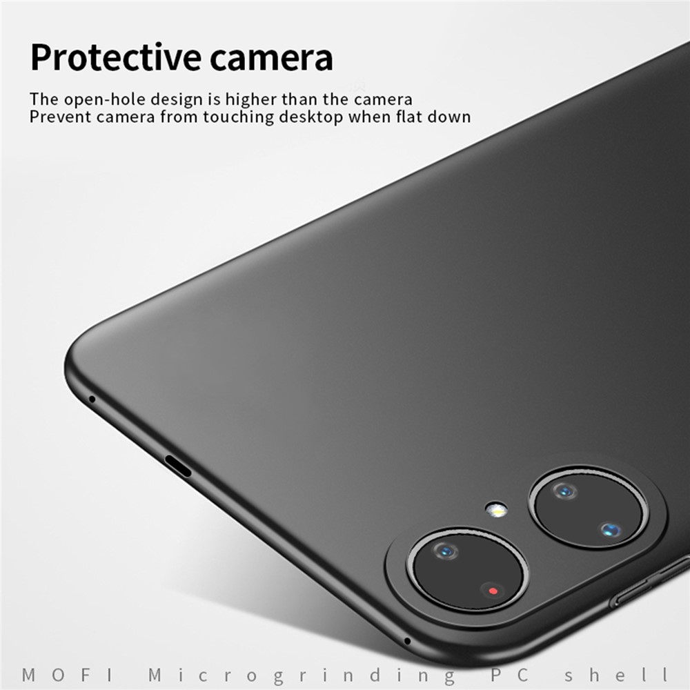 MOFI Shield Slim Frosted Hard PC Shell Case for Huawei P50 - Black-5
