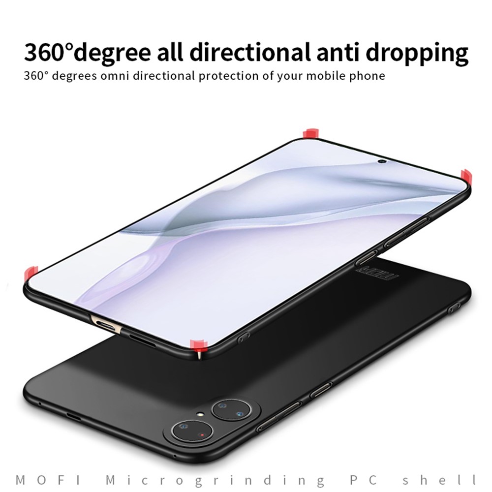 MOFI Shield Slim Frosted Hard PC Shell Case for Huawei P50 - Black-7
