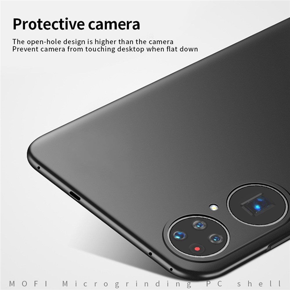 MOFI Shield Slim Frosted Hard Plastic Shell for Huawei P50 Pro - Black-5