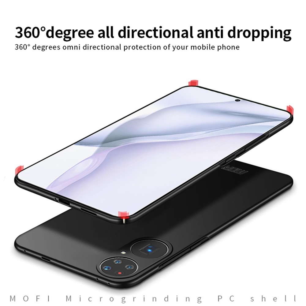 MOFI Shield Slim Frosted Hard Plastic Shell for Huawei P50 Pro - Black-7