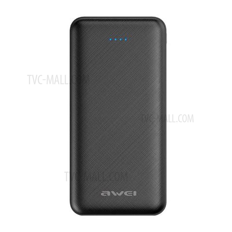 AWEI P47K 20000mAh Portable USB Type-C PD 22.5W Phone Fast Charging Power Bank - Black-1