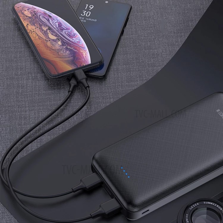 AWEI P47K 20000mAh Portable USB Type-C PD 22.5W Phone Fast Charging Power Bank - Black-2