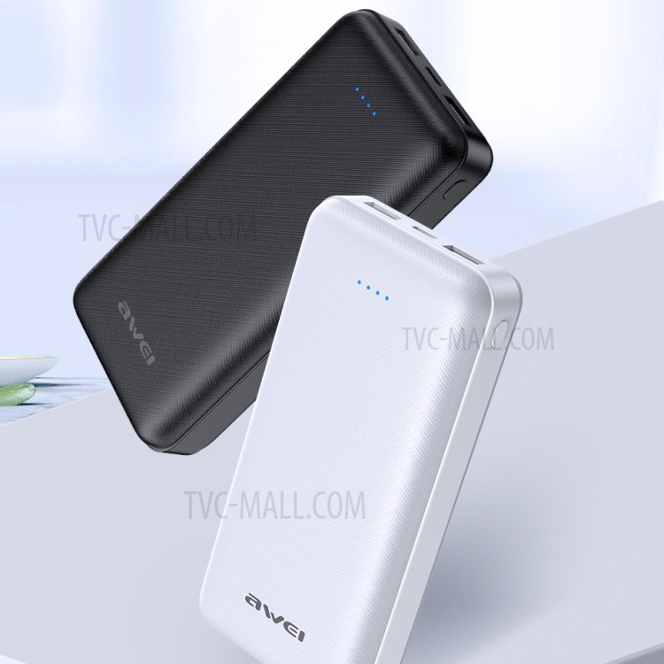 AWEI P47K 20000mAh Portable USB Type-C PD 22.5W Phone Fast Charging Power Bank - Black-5