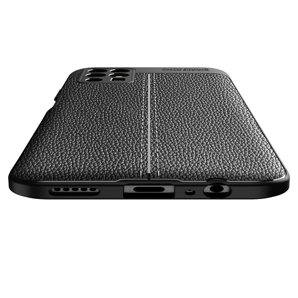 Litchi Texture Flexible TPU Cell Phone Back Case Cover for Honor Play 5T Youth - Black-4