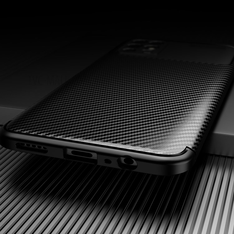 Carbon Fiber Texture Shockproof TPU Phone Protector Cover Case for Honor Play 5T Youth - Black-4