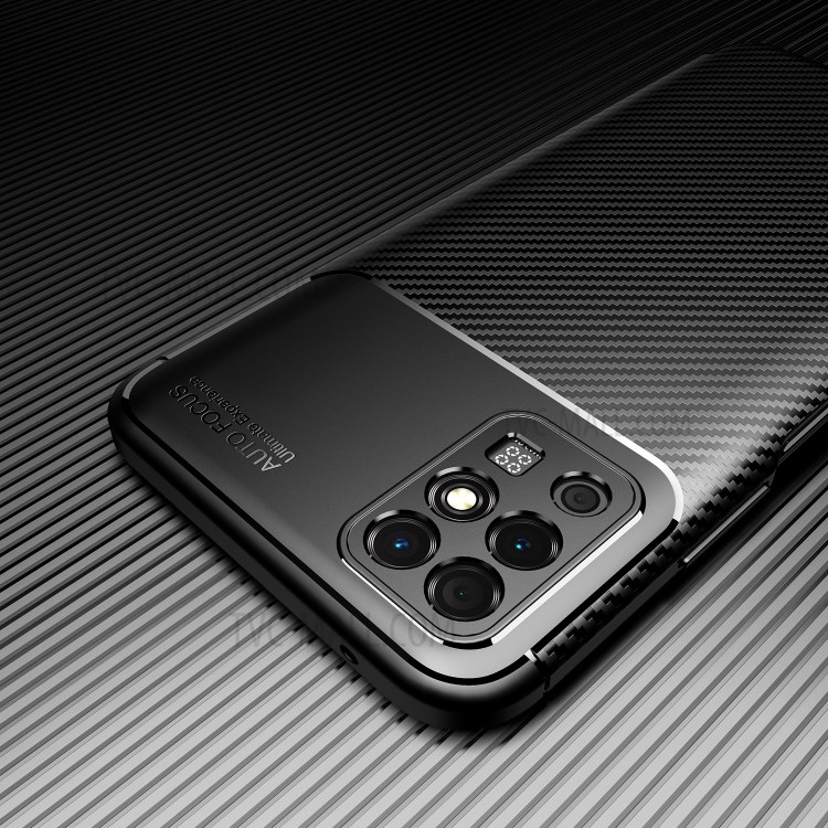 Carbon Fiber Texture Shockproof TPU Phone Protector Cover Case for Honor Play 5T Youth - Black-7
