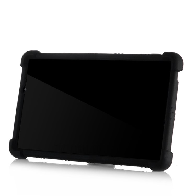 Silicone Tablet Shell Cover with Supporting Kickstand for Huawei MatePad T8 - Black-4