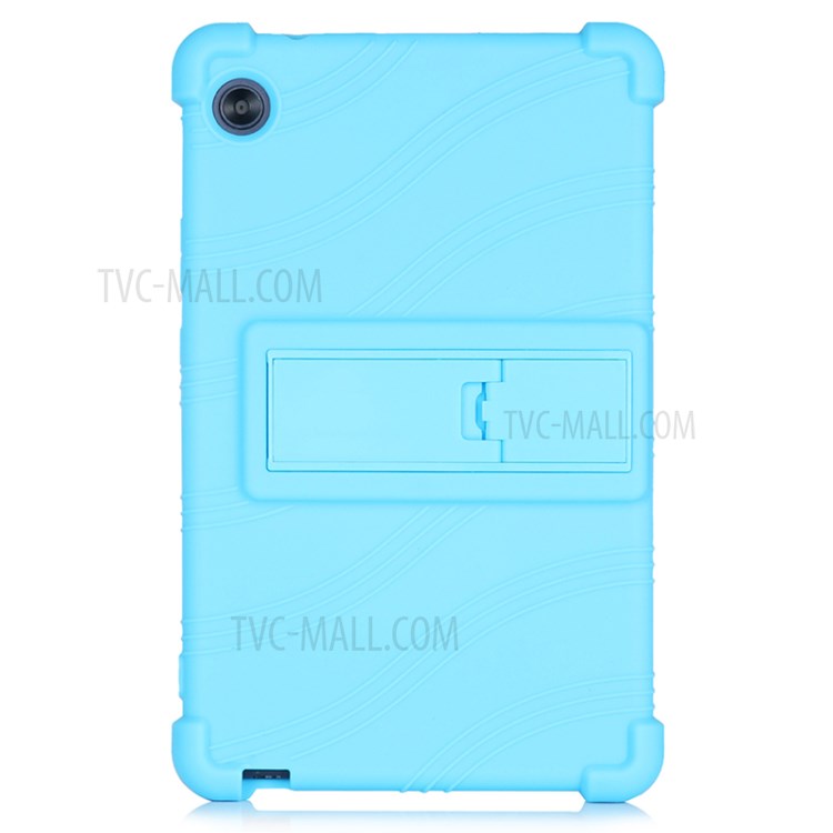 Silicone Tablet Shell Cover with Supporting Kickstand for Huawei MatePad T8 - Baby Blue-1