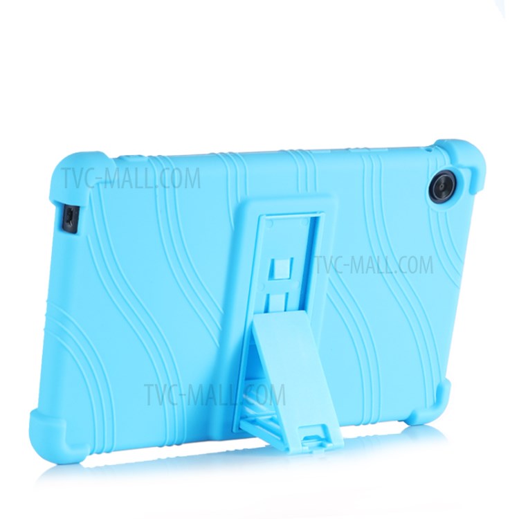 Silicone Tablet Shell Cover with Supporting Kickstand for Huawei MatePad T8 - Baby Blue-3