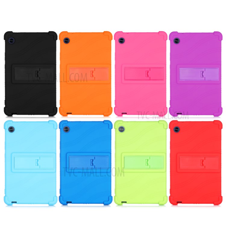 Silicone Tablet Shell Cover with Supporting Kickstand for Huawei MatePad T8 - Baby Blue-6