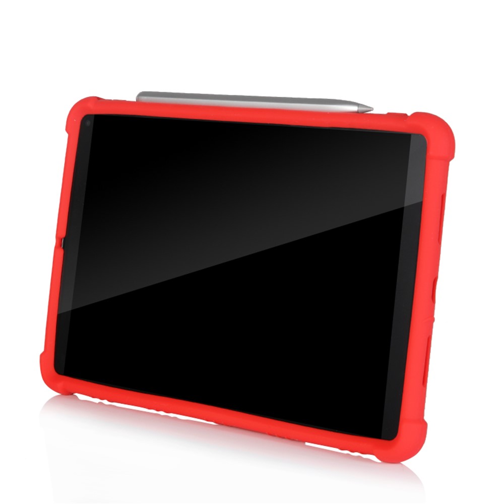Flexible Silicone Tablet Shell Cover with Supporting Kickstand for Huawei MatePad Pro 10.8 (2019) - Red-3
