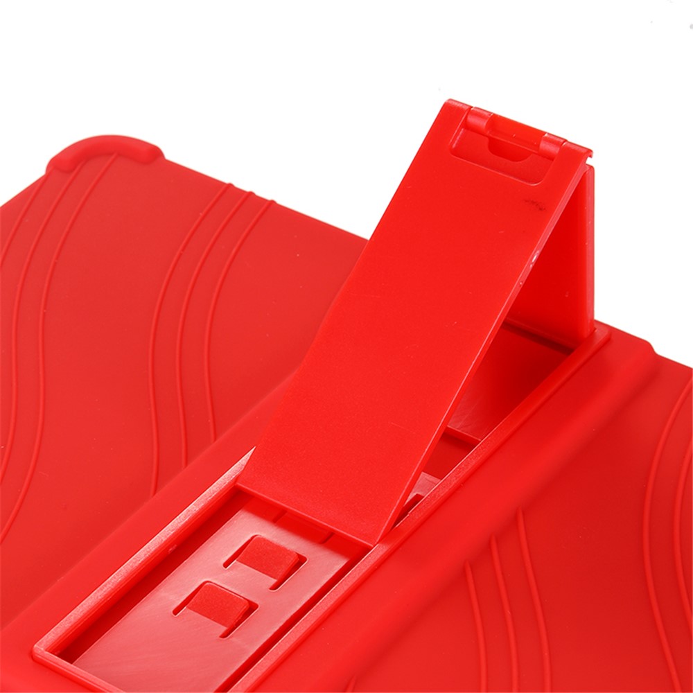 Flexible Silicone Tablet Shell Cover with Supporting Kickstand for Huawei MatePad Pro 10.8 (2019) - Red-6