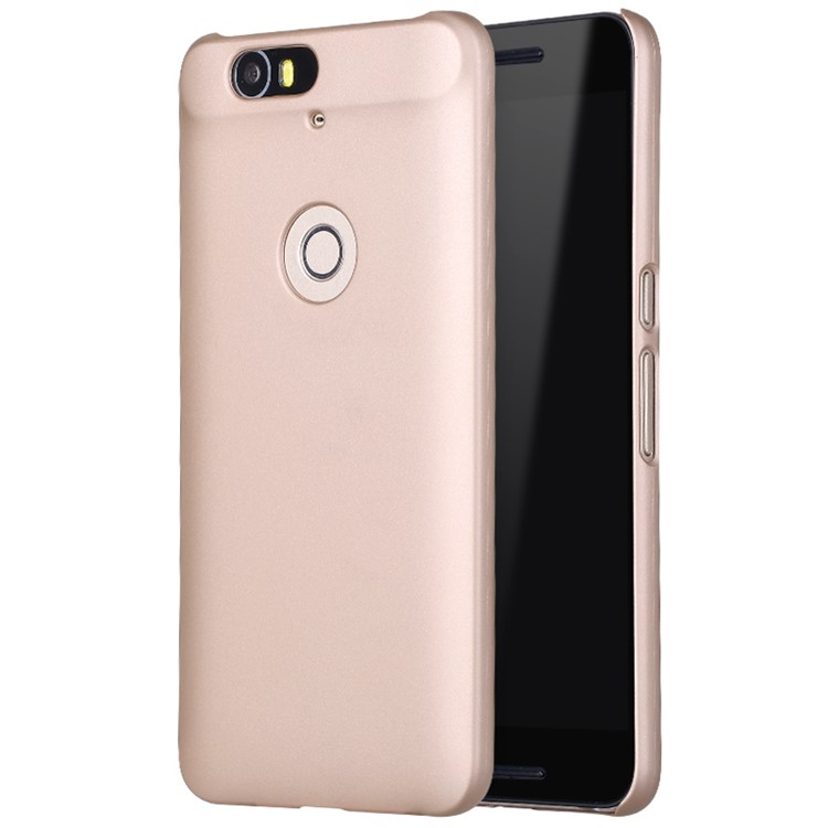 X-LEVEL Rubberized Slim Hard Cover Case for Huawei Nexus 6P - Gold-1