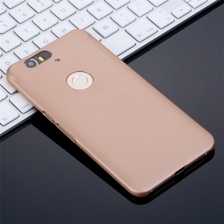 X-LEVEL Rubberized Slim Hard Cover Case for Huawei Nexus 6P - Gold-2