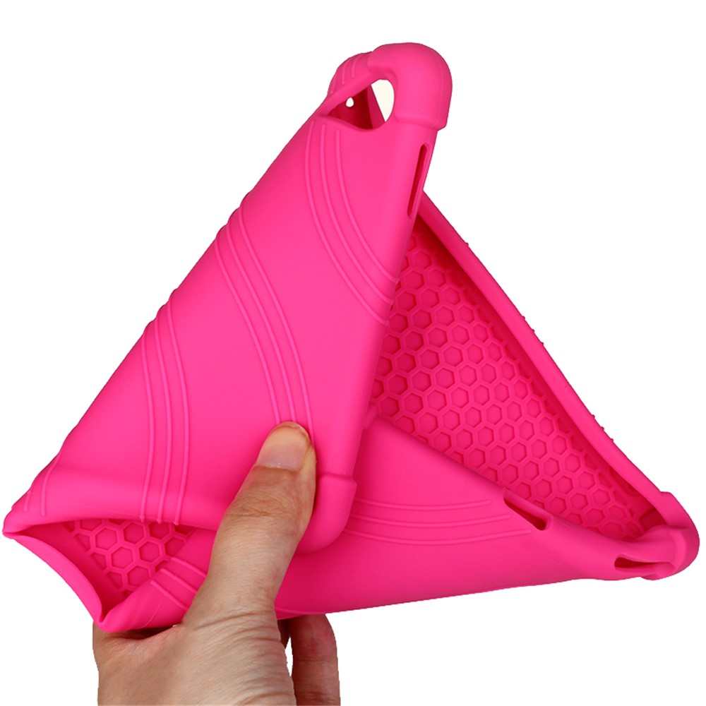 Flexible Silicone Tablet Shell Cover with Supporting Kickstand for Huawei MediaPad M6 8.4-inch - Rose-4