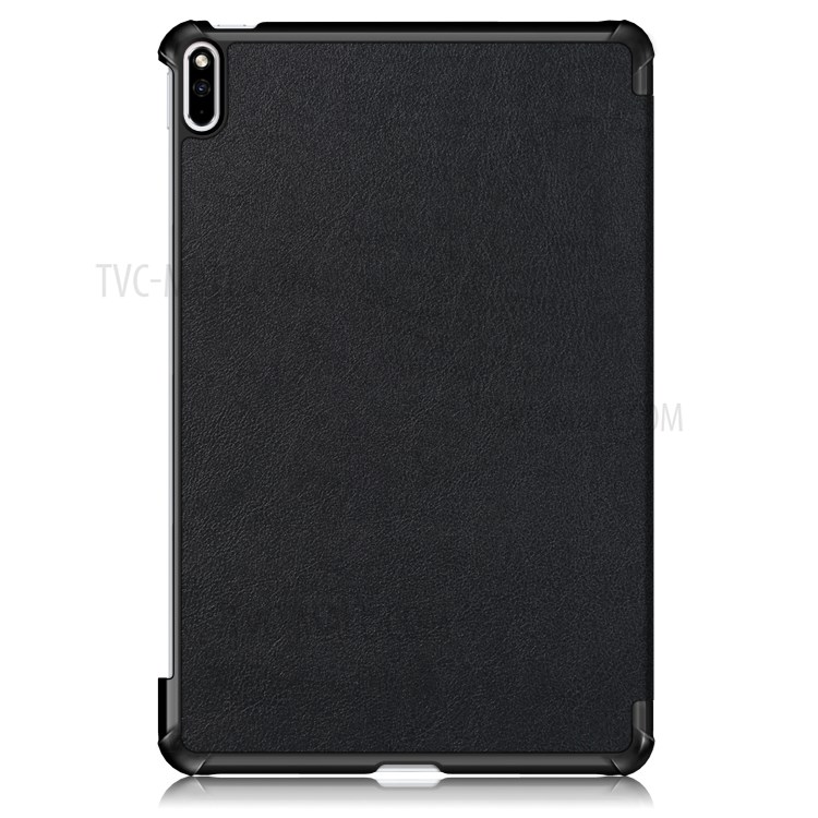 Tri-fold Flexible-Angle Stand Wake/Sleep Leather Smart Case for Huawei MatePad Pro 10.8 (2021) / (2019) - Black-3