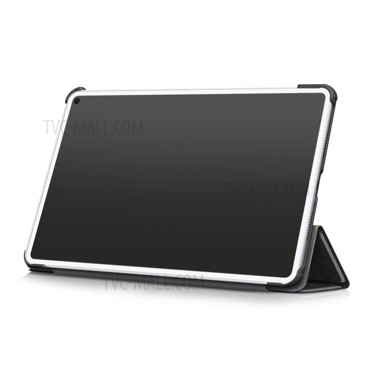 Tri-fold Flexible-Angle Stand Wake/Sleep Leather Smart Case for Huawei MatePad Pro 10.8 (2021) / (2019) - Black-5