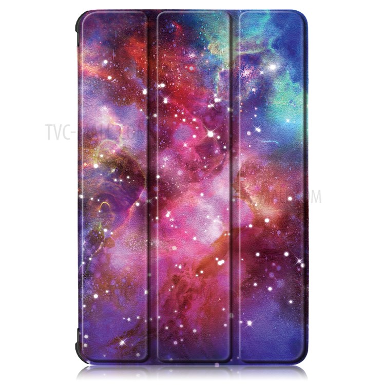 Tri-fold Stand Pattern Printing PU Leather Smart Tablet Cover Case for Huawei MatePad Pro 10.8 (2021) / (2019) - Nebula-2