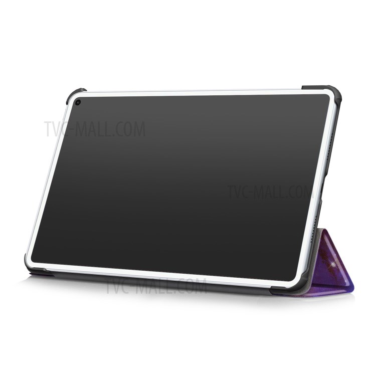 Tri-fold Stand Pattern Printing PU Leather Smart Tablet Cover Case for Huawei MatePad Pro 10.8 (2021) / (2019) - Nebula-5