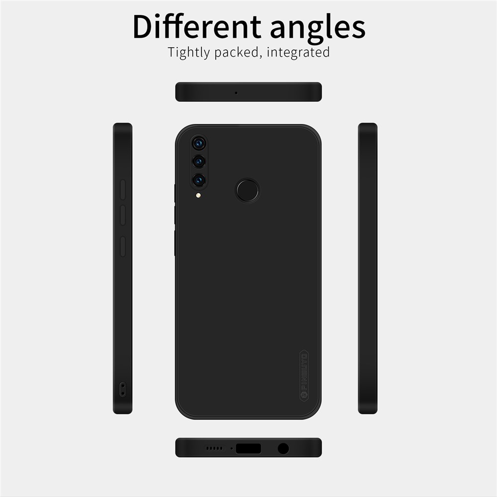 PINWUYO Soft Silicone + TPU Precise Cut-out Cell Phone Hybrid Case Cover for P30 lite / P30 lite New Edition / nova 4e - Dark Blue-13