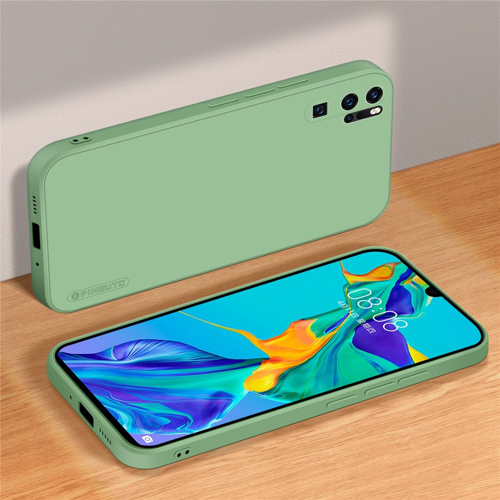 PINWUYO Soft Silicone + TPU Phone Protection Hybrid Case Cover for Huawei P30 Pro - Green-2