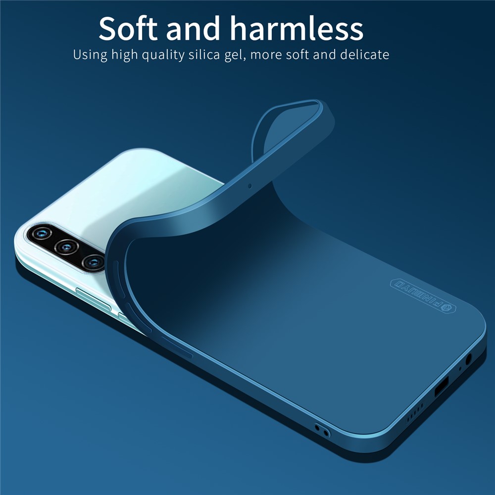 PINWUYO Precise Cut-out Soft Silicone + TPU Cell Phone Case Cover Protector for uawei P30 - Dark Blue-7