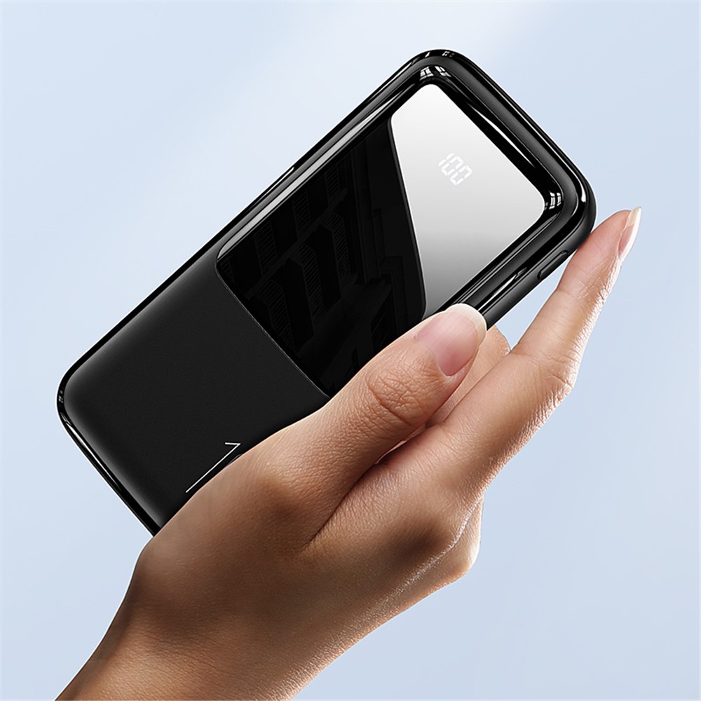 USAMS US-CD163 PB58 10000mAh Dual USB Port Digital Display Power Bank External Battery Charger for Mobile Phone Tablet-5