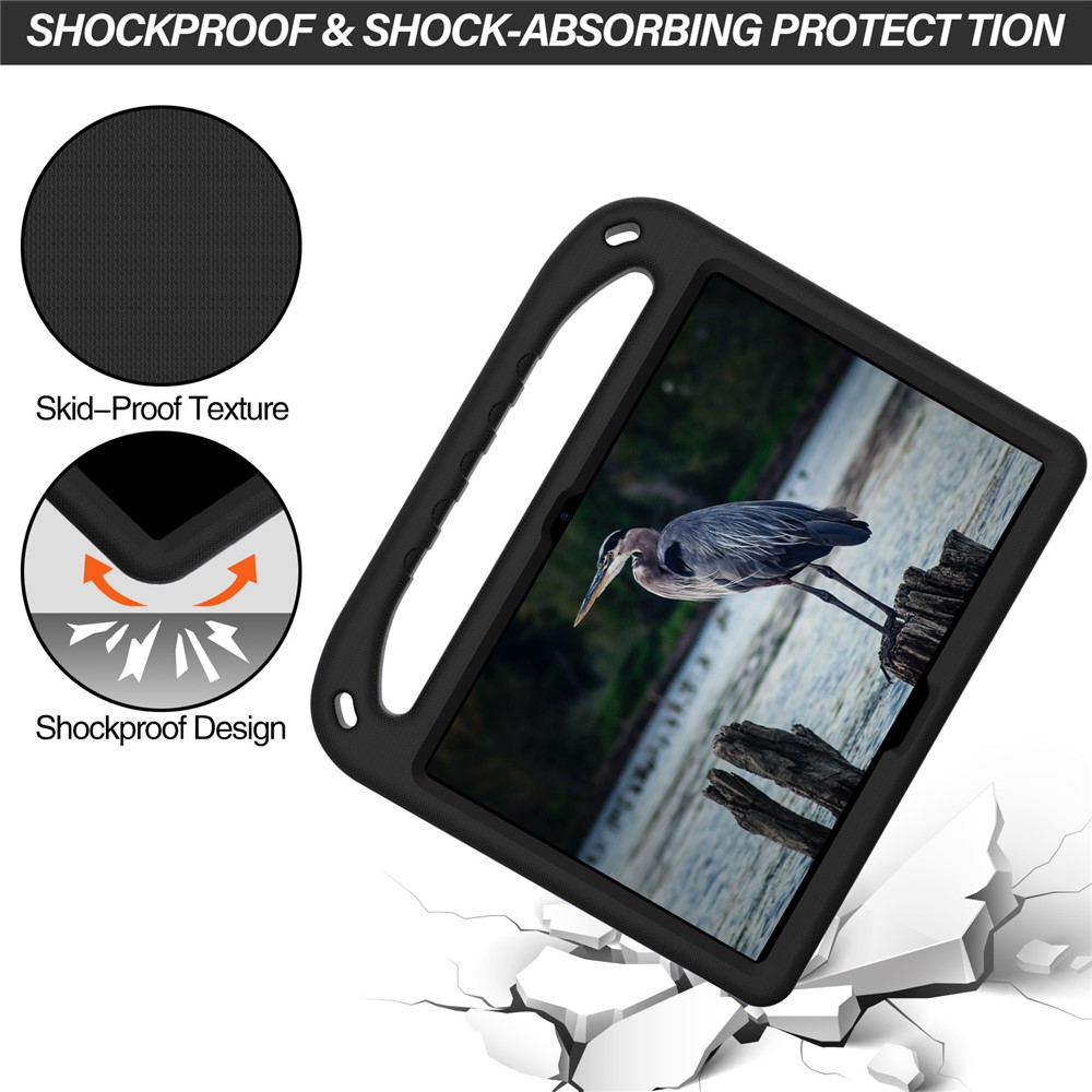 Well-Protected Hand-Hold Grip EVA Tablet Case with Kickstand for Huawei MediaPad T5 10.1 - Black-2