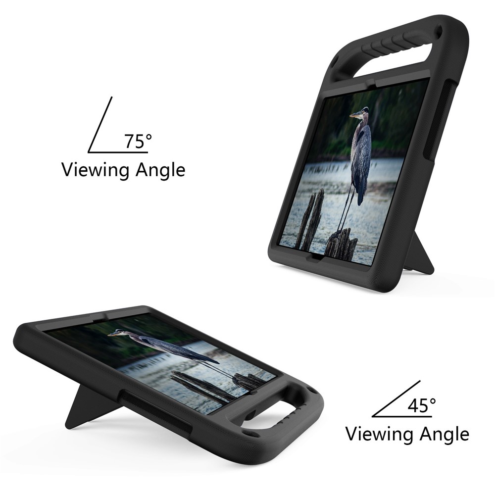 Well-Protected Hand-Hold Grip EVA Tablet Case with Kickstand for Huawei MediaPad T5 10.1 - Black-3