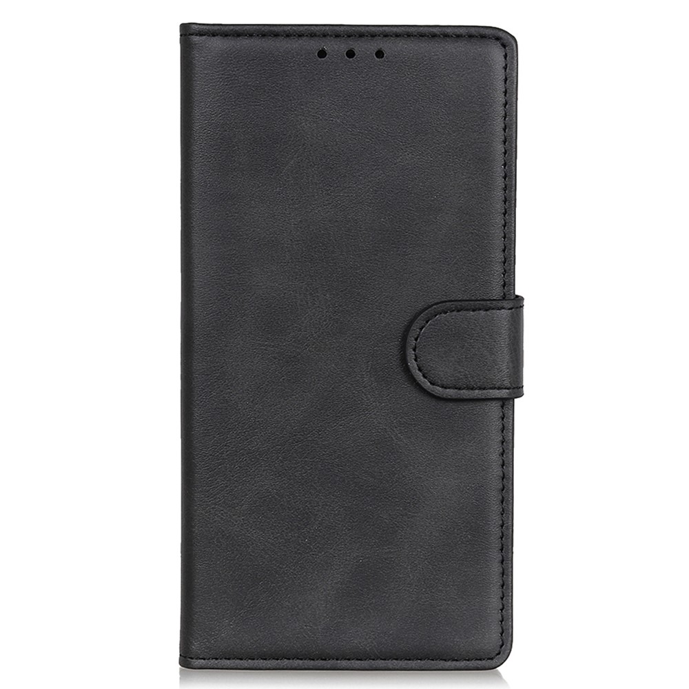 Shockproof TPU + PU Leather Wallet Stand Phone Case for Honor 50 - Black-2
