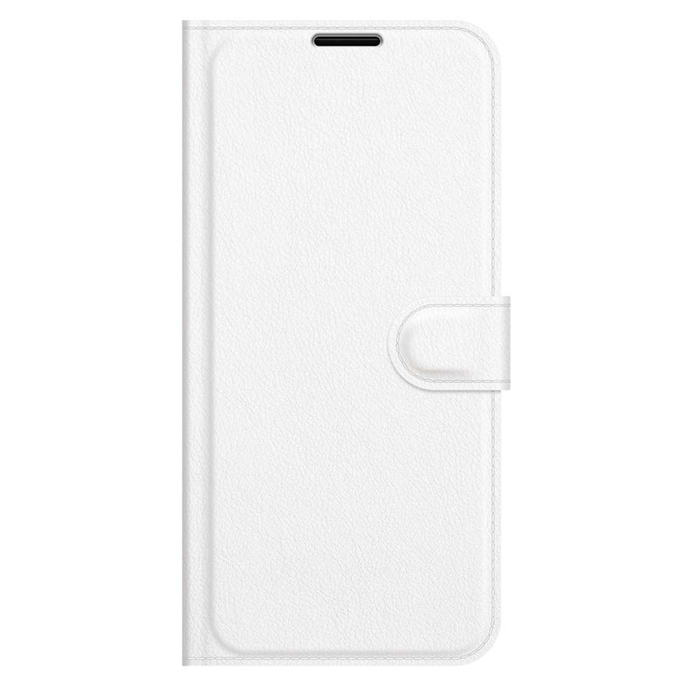 Litchi Skin Full Protective Leather Wallet Case Mobile Phone Stand Cover for Honor 50 SE - White-5