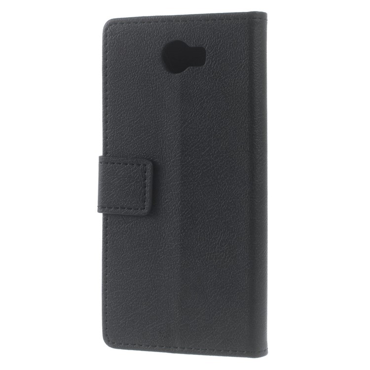 Wallet Stand Leather Case for Huawei Y6II Compact - Black-2