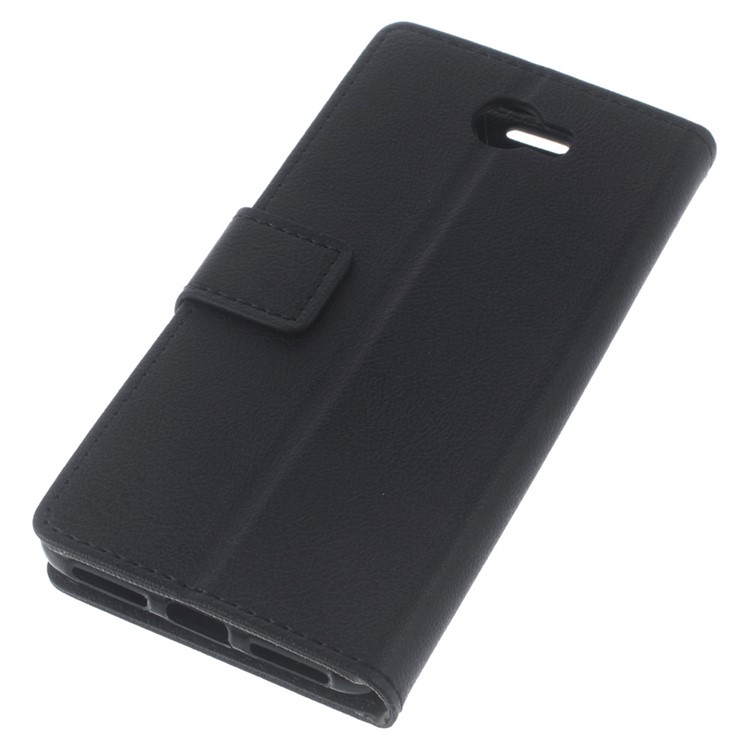 Wallet Stand Leather Case for Huawei Y6II Compact - Black-7