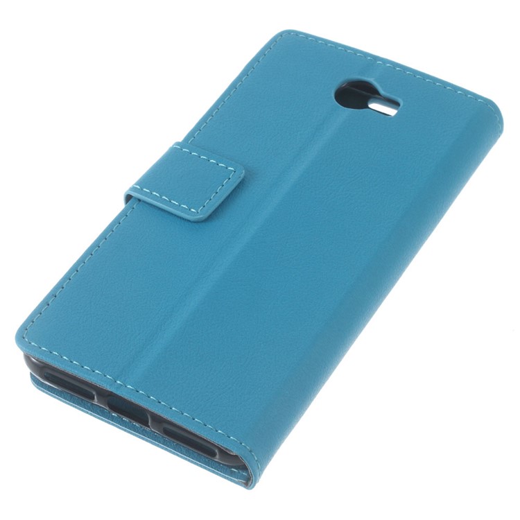 Leather Case Wallet Stand Protector Cover for Huawei Y6II Compact - Blue-7