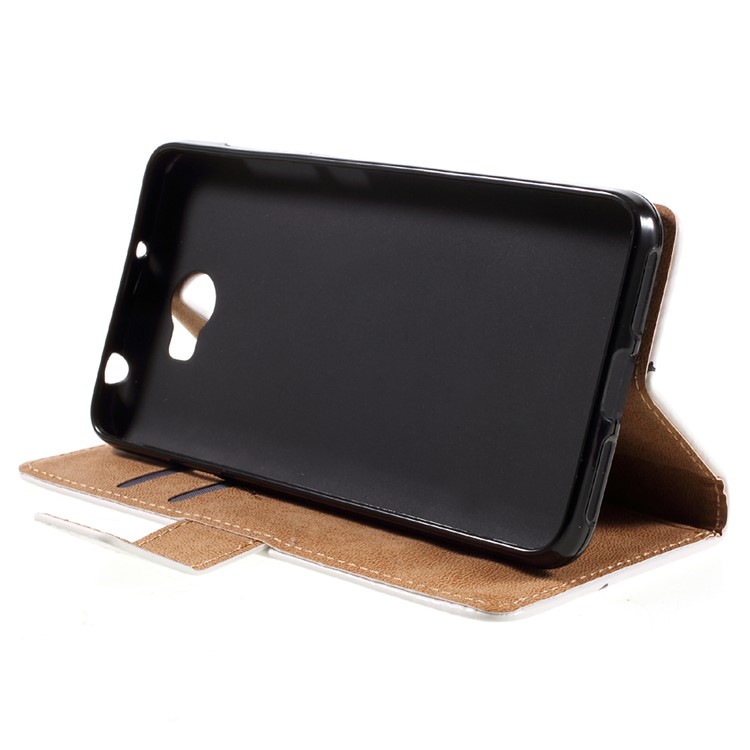 Wallet Leather Stand Cover for Huawei Y6II Compact - Colorized Ladybug-4