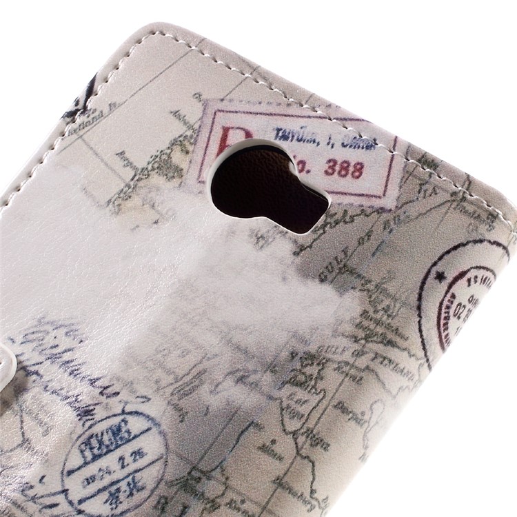 Leather Stand Cover with Card Slots for Huawei Y6II Compact - Leaning Tower of Pisa-9